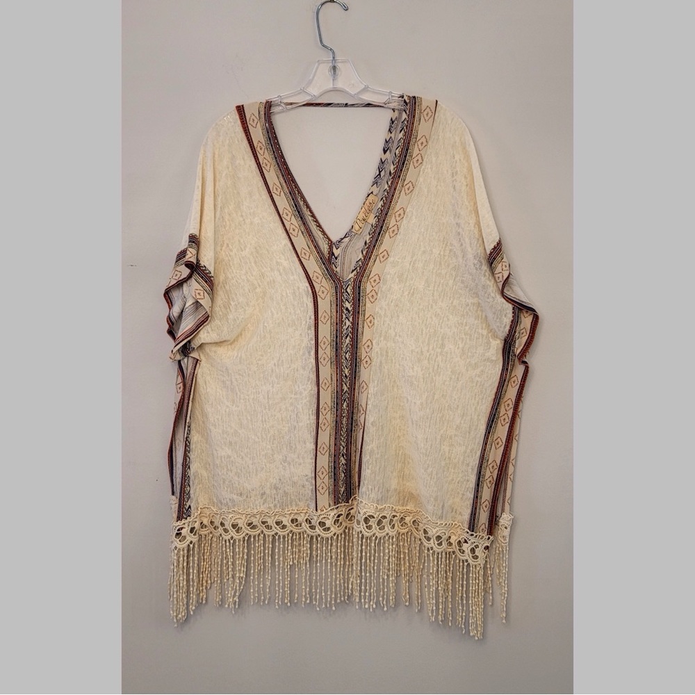 Beautiful funky boho fringe top